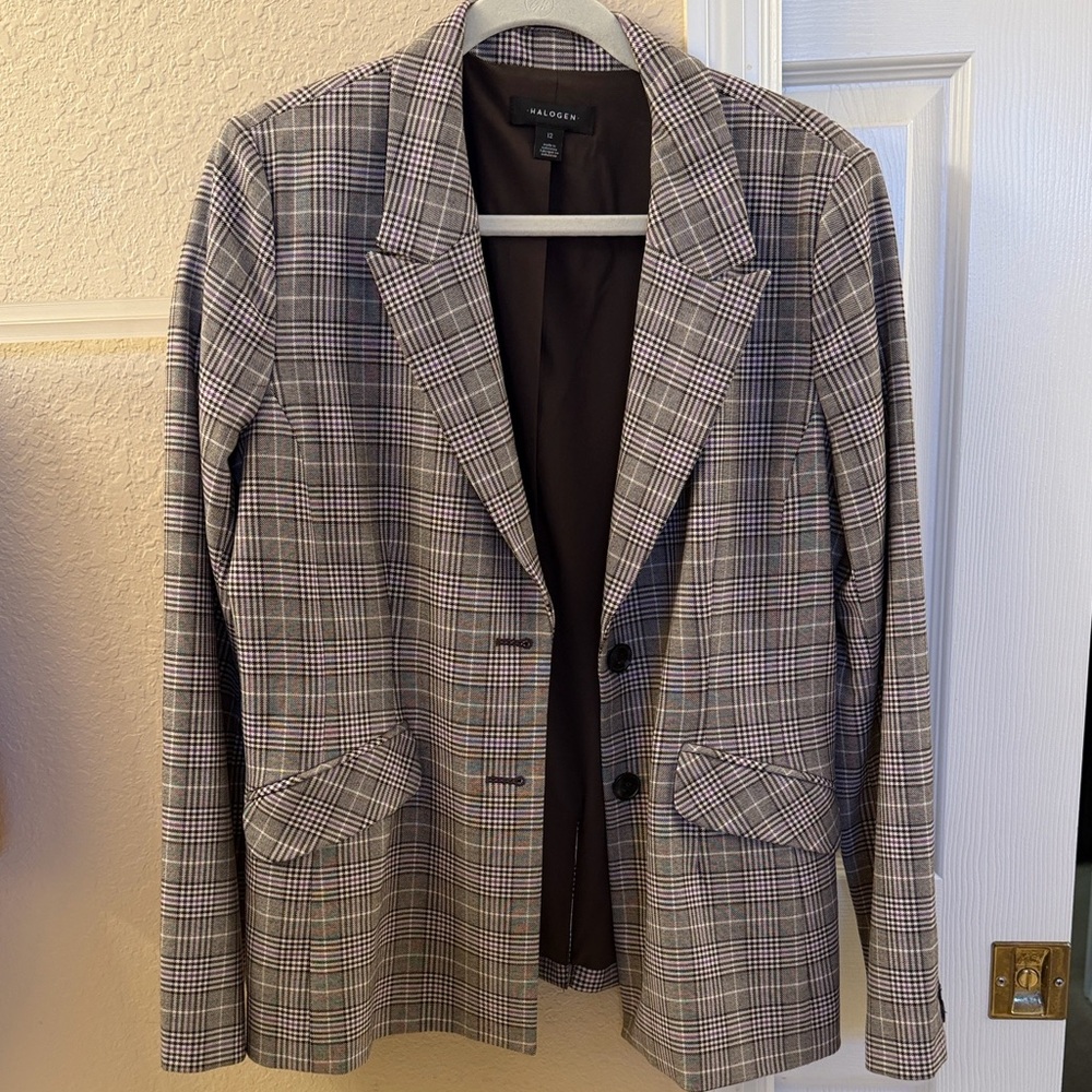 Halogen Plaid Blazer